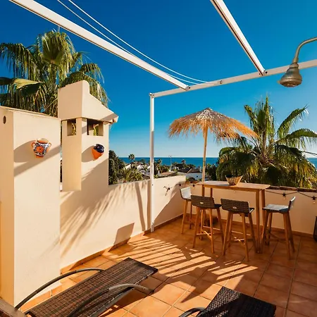 Front Line Townhouse With Sea Views And South Facing, In Costabella, * Marbella